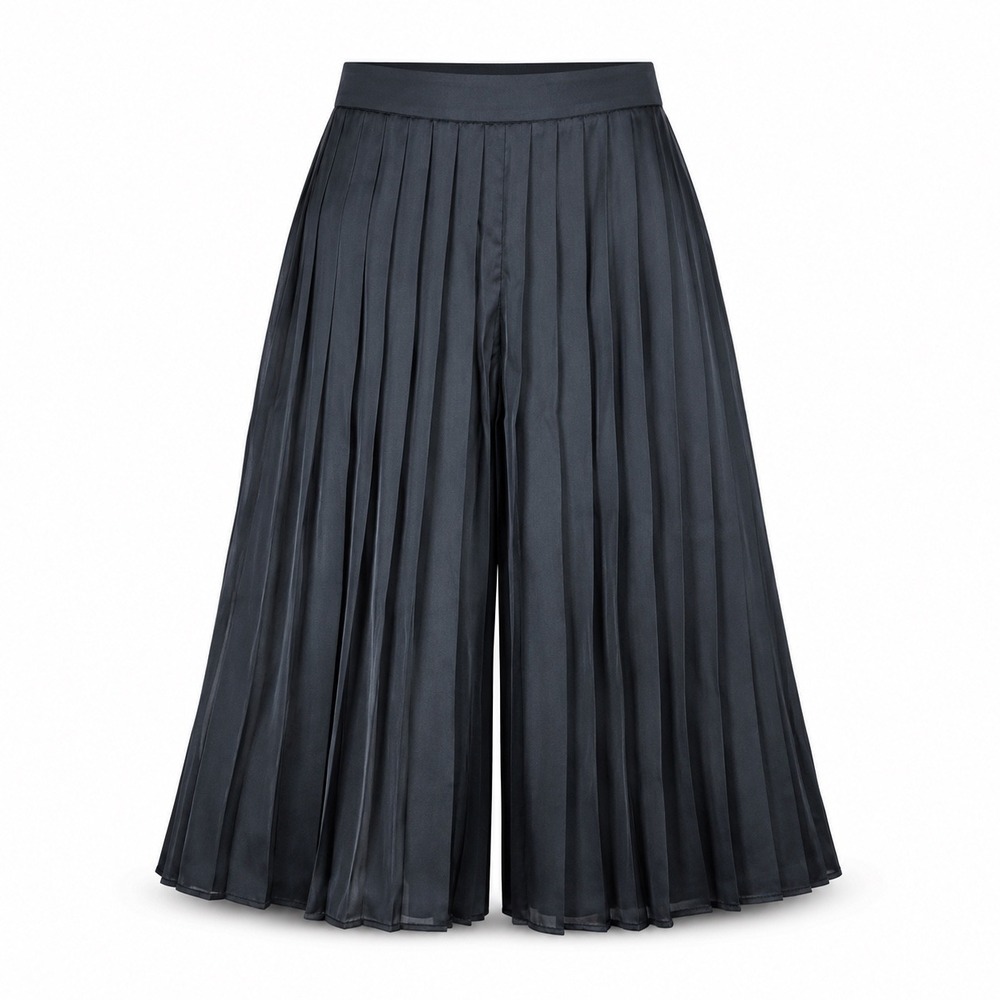Vertigo Pleated Culottes 4 Polyester Dark Academia Goth Minimalist Chic